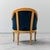 Armchair in Wood and Blue Velvet, 1950s For Sale - Image 12 of 13