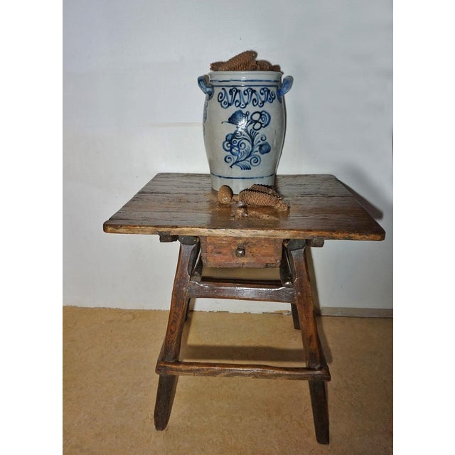 Wood Small Antique Merchant Table, 1900s For Sale - Image 7 of 18