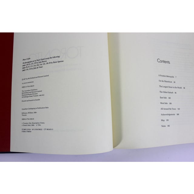 1977 Toronto Large Linen Cover Book For Sale - Image 6 of 10
