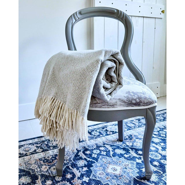 Marina Throw Jacquard Collection, Mink For Sale In New York - Image 6 of 12