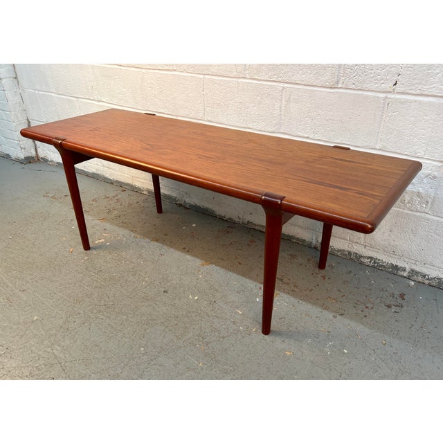 J.L. Møllers Møbelfabrik Mid-Century Teak Coffee Table by j.l. Møller of Denmark For Sale - Image 4 of 14