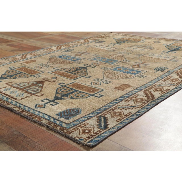 Antique Persian Shiraz Lori Rug With Tribal Style, 05'01 X 06'10 For Sale In Dallas - Image 6 of 10