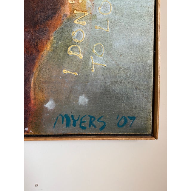 Mid-Century Modern Walter Myers “Furmaid” Large-Scale Figurative Oil on Canvas, Signed and Dated 2007 For Sale - Image 3 of 11
