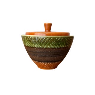 Mid-Century West German Pottery WGP Jar Bowl with Lid from Dümler & Breiden, 1960s For Sale