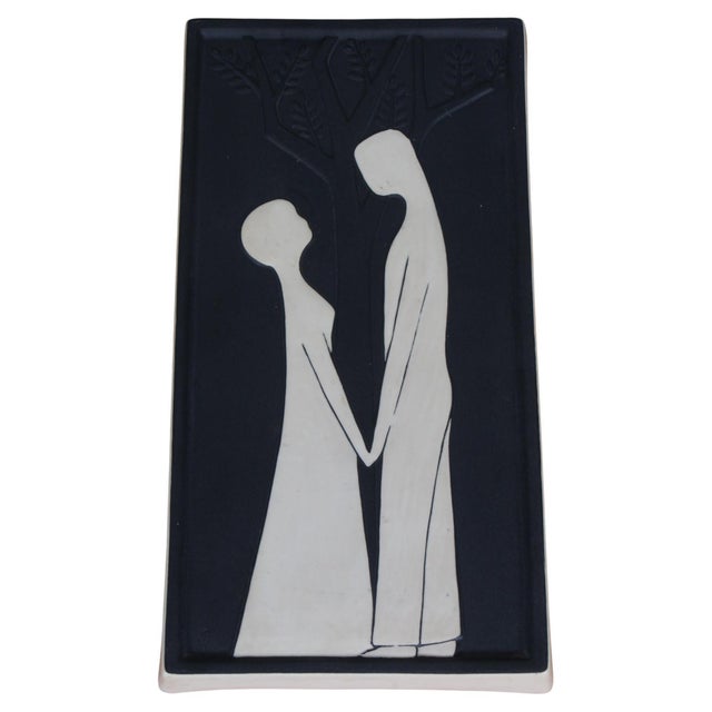 Ceramic Ceramic Relief attributed to Holm Sorensen, Bornholm, Denmark, 1958 For Sale - Image 7 of 7