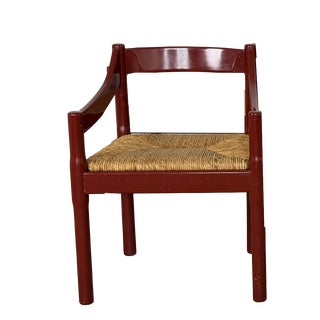 Mid-Century Modern Carimate Armchair by Vico Magistretti for Cassina, Italy, 1959 For Sale