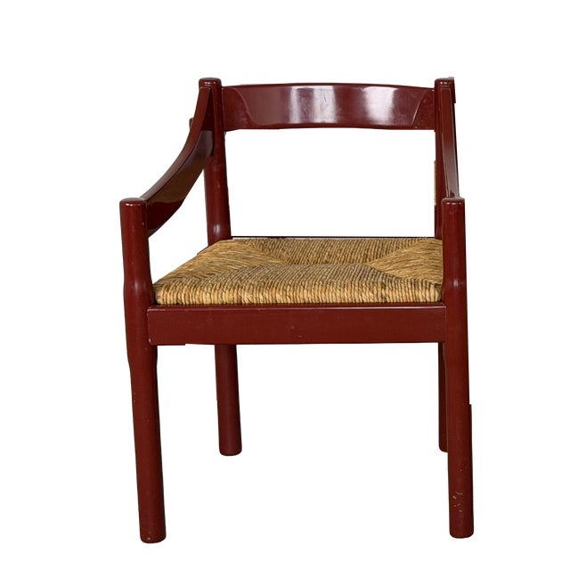 Mid-Century Modern Carimate Armchair by Vico Magistretti for Cassina, Italy, 1959 For Sale