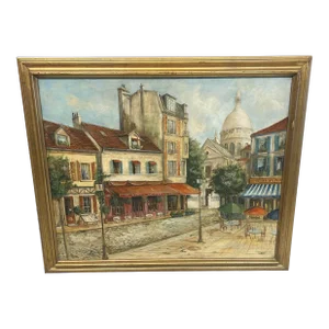 Vintage Paris Handmade Oil Painting