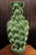 Green Green Vase with Leaf Decoration from Manises, 1950s For Sale - Image 8 of 8