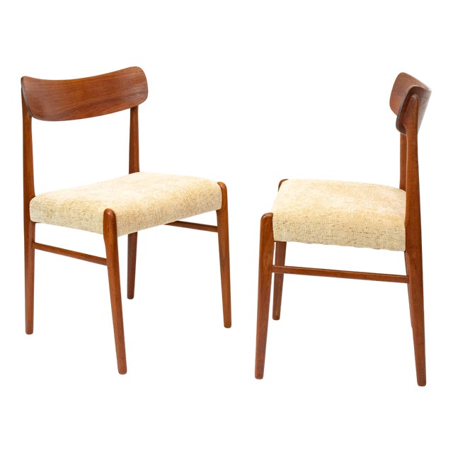 Teak Chairs from Glyngøre Chair Factory, 1960s, Set of 2 For Sale