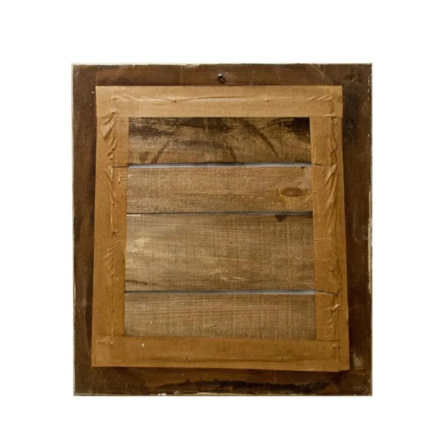 1970s Neoclassical Spanish Empire Rectangular Mirror in Gold Hand Carved Wood, 1970 For Sale - Image 5 of 6