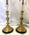 Antique French Art Nouveau Embossed Brass Candlestick Lamps- A Pair For Sale - Image 13 of 18