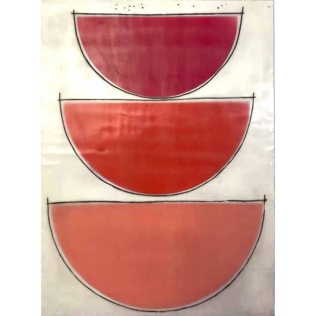 White Encaustic Mixed Media Installation by Gina Cochran - "Sweetwater" - 9 Panels For Sale - Image 8 of 11