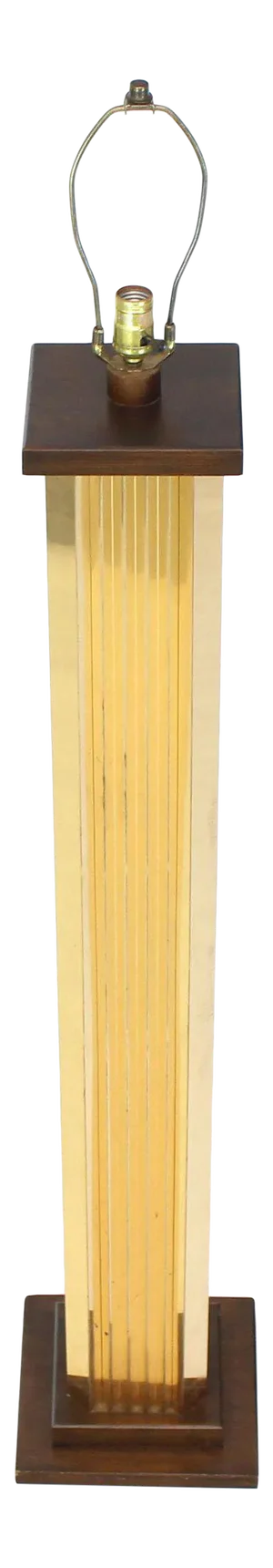 Extruded Brass Profile Art Deco Style Floor Lamp