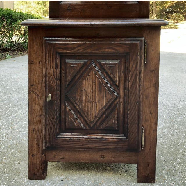 Wood 19th Century Country French Fountain With Porcelain Reservoir & Basin For Sale - Image 7 of 13