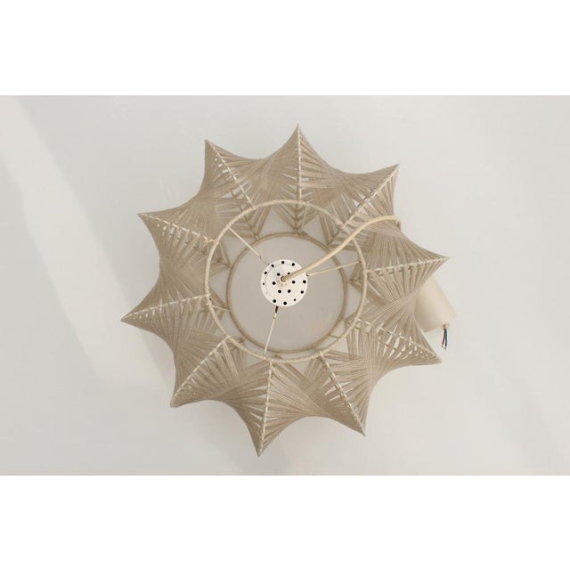 Mid-Century Metal Wire and Yarn Pendant Lamp, 1960s For Sale - Image 15 of 17