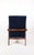 Vintage Loft Armchair in Navy Blue Velvet, 1970s For Sale - Image 6 of 11