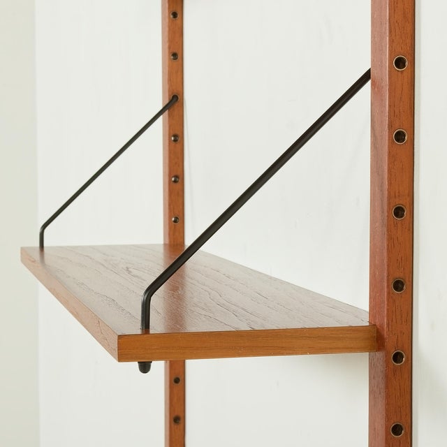 Mid-Century Scandinavian Wall Unit with Console and Mirror, Denmark, 1970s For Sale - Image 11 of 13