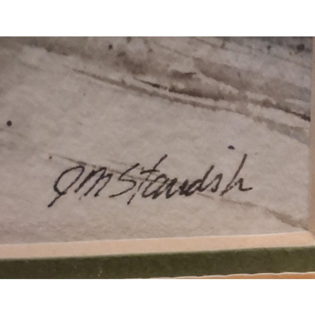 Realism 1970s Pair of John M. Standish Watercolors For Sale - Image 3 of 6