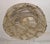 Vintage Ceiling Lamp with Tinted Relief Glass Shade on Metal Mount, 1970s For Sale - Image 4 of 8