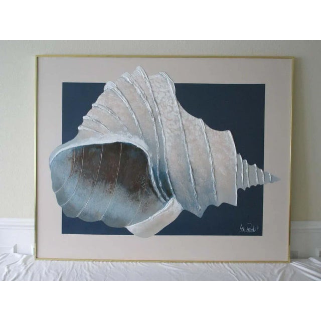 Mid 20th Century Lee Reynolds Seashell Painting, Framed For Sale - Image 4 of 12