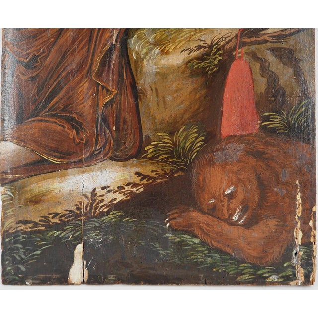 Venetian School Artist, Saint Jerome, 1620, Oil on Panel For Sale - Image 4 of 11