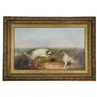 Late 19th Century Antique W. Warren Oil on Canvas Painting For Sale