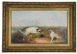 Late 19th Century Antique W. Warren Oil on Canvas Painting