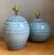 Vintage Blue Glazed Ceramic Table Lamps - Set of 2 For Sale - Image 13 of 18