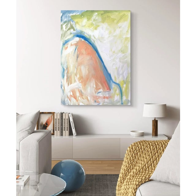 Textile Matthew Izzo Oil Painting on Canvas - Titled "Waterfall" For Sale - Image 7 of 11