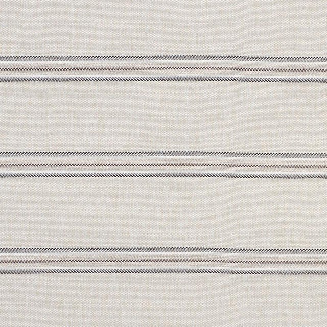 Contemporary Sample - Schumacher Garden Stripe Indoor & Outdoor Fabric in Stone For Sale - Image 3 of 3