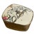 Vintage Chinese Porcelain Shard & Repousse Nickel Silver Trinket Box For Sale