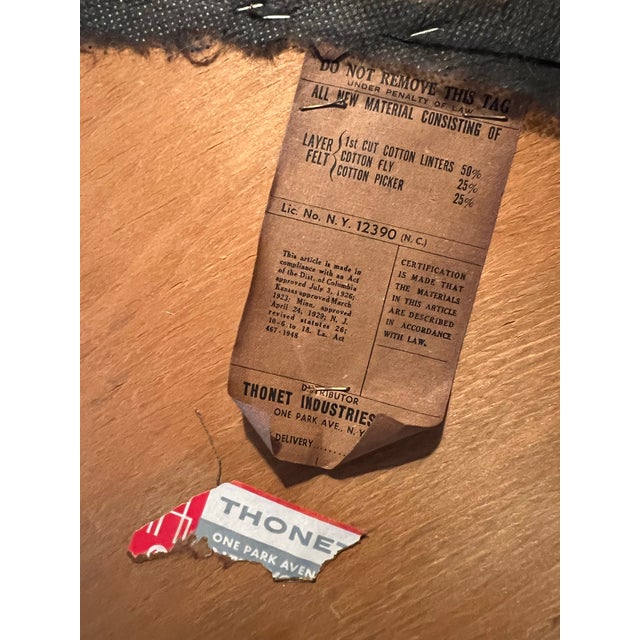 Set of 4 Thonet B9 Bentwood Armchairs, Reupholstered in Vintage Hoffman California Plaid Fabric For Sale - Image 12 of 12