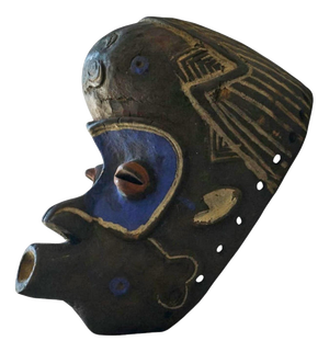 African Bena Lulua Mask, Kasai, DR Congo, 1940s