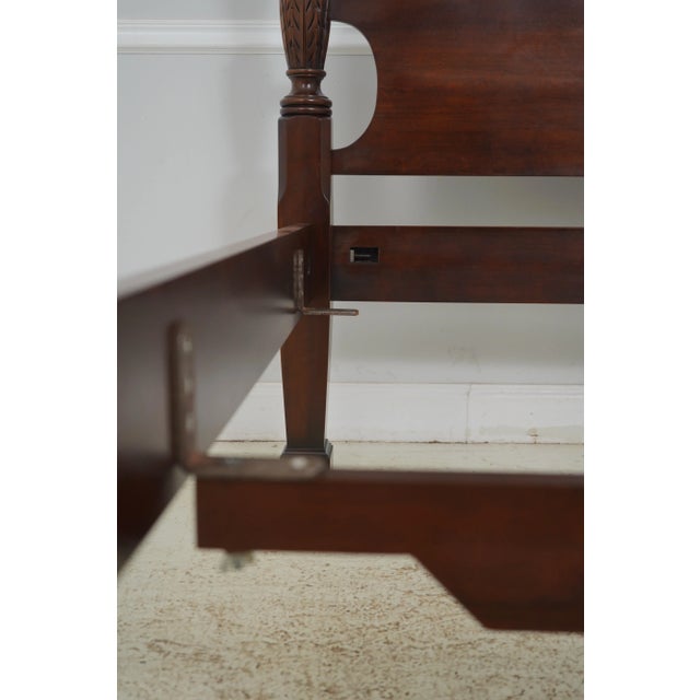 Statton Queen Size 4 Post Poster Bed For Sale - Image 9 of 12