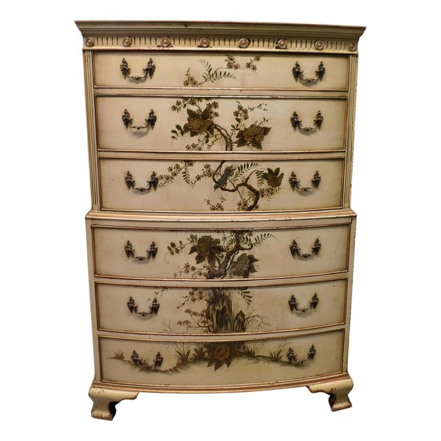 Antique Chinoiserie Chest of Drawers, 1910 For Sale