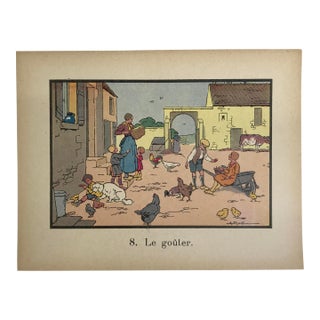 Mid 19th Century Jean-François Raffaëlli – French Educational Illustration / Children L For Sale