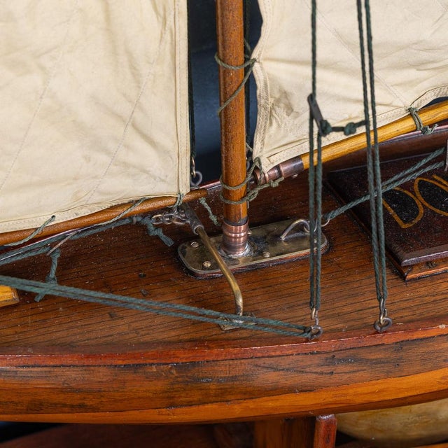 Vintage English Carved Hull Pond Yacht, 1930 For Sale - Image 18 of 18