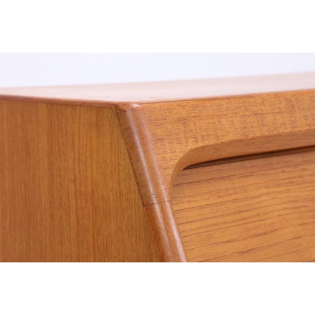 Brown Mid-Century Danish Secretary in Teak by Bernhard Petersen For Sale - Image 8 of 18