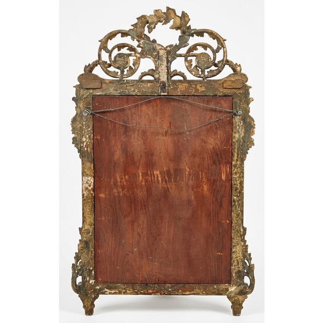 Late 19th-C. French Louis XIV Style Carved Giltwood Mirror With Birds For Sale In Atlanta - Image 6 of 7