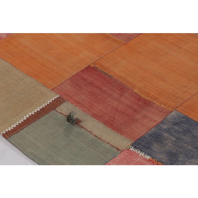 1950s Vintage Turkish Patchwork Rug in Polychromatic Geometric Design - Rug & Kilim For Sale - Image 5 of 9
