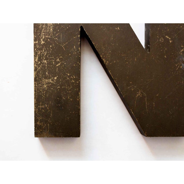 Industrial Letter N Wall Decor Chairish