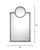Contemporary Keystone Mirror, Dove Ash Grey Vellum For Sale - Image 3 of 7