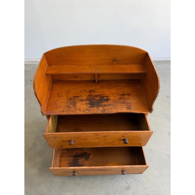Wood Vintage Patinated Wood Chest of Drawers For Sale - Image 7 of 12