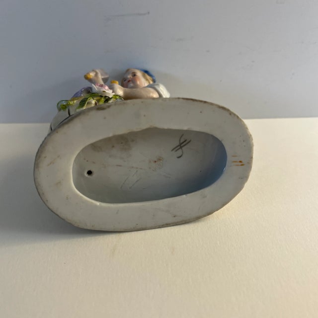 Ceramic Vintage German Barrel Maker Match Striker For Sale - Image 7 of 7