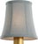 Transitional Visual Comfort Signature 4" Blue Linen Soft Empire Shade For Sale - Image 3 of 3