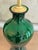 Emerald Green Vintage Murano Lamps With Iridescent Glass Swirl Effect For Sale In Atlanta - Image 6 of 12