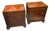 1970s Pair of Wright Table Company 3 Drawer Nightstands. American but Made to Look English. For Sale
