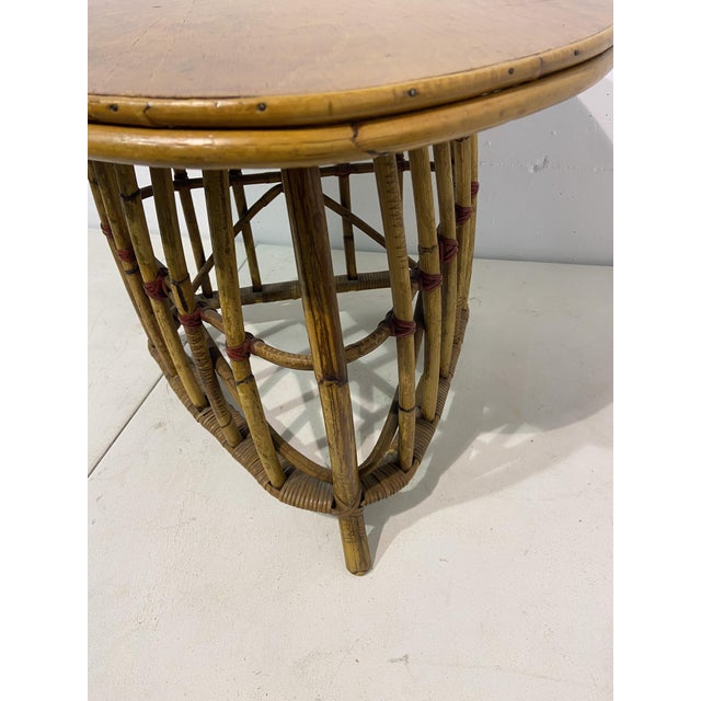 Bamboo Coffee Table, 1956 For Sale - Image 6 of 12
