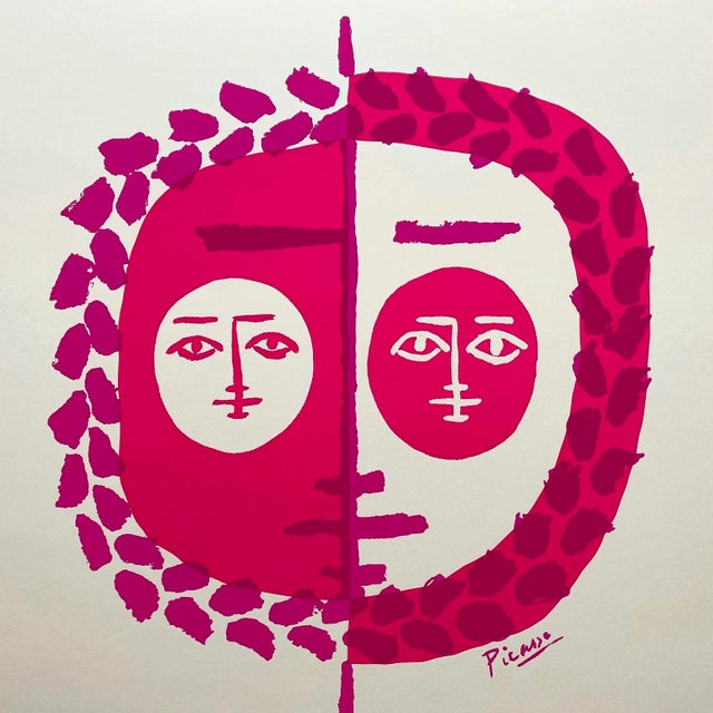 Pablo Picasso Vintage 1972 Mid Century Modernist Framed " Poteries-Ceramiques " French Exhibition Silkscreen Print For Sale In Kansas City - Image 6 of 18